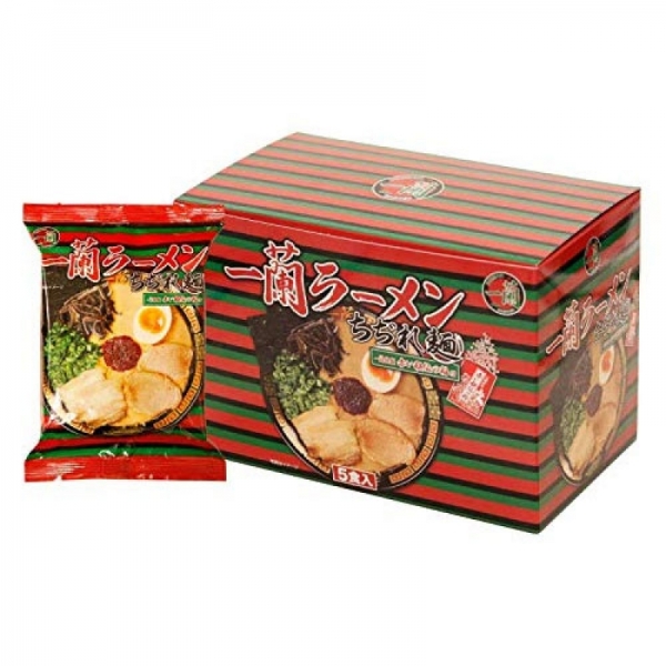 재팬홀릭의,이치란 봉지라면 5개입(꼬불면) 사진입니다.